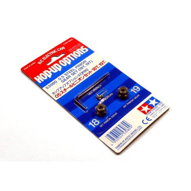 Tamiya 53080 0.5 Steel Pinion Gear Set 18T/19T